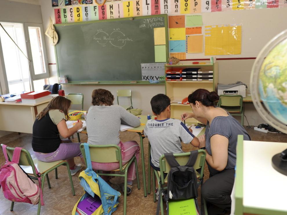 Imagen de archivo de una escuela rural