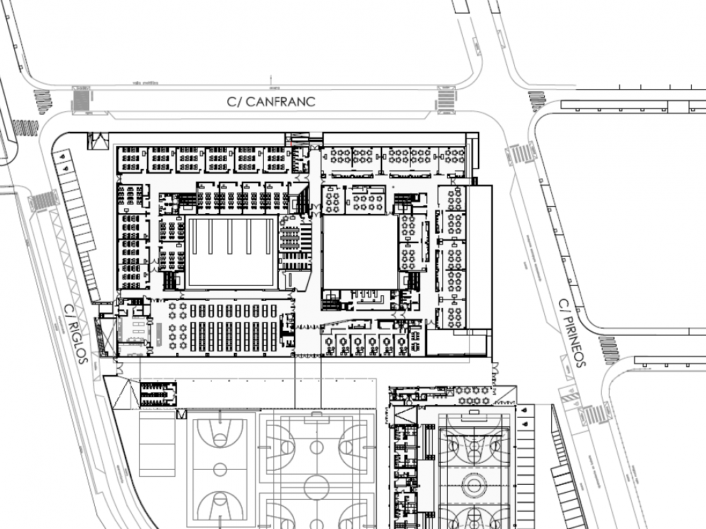 Plano del proyecto del colegio (Ingennus Urban Consulting)