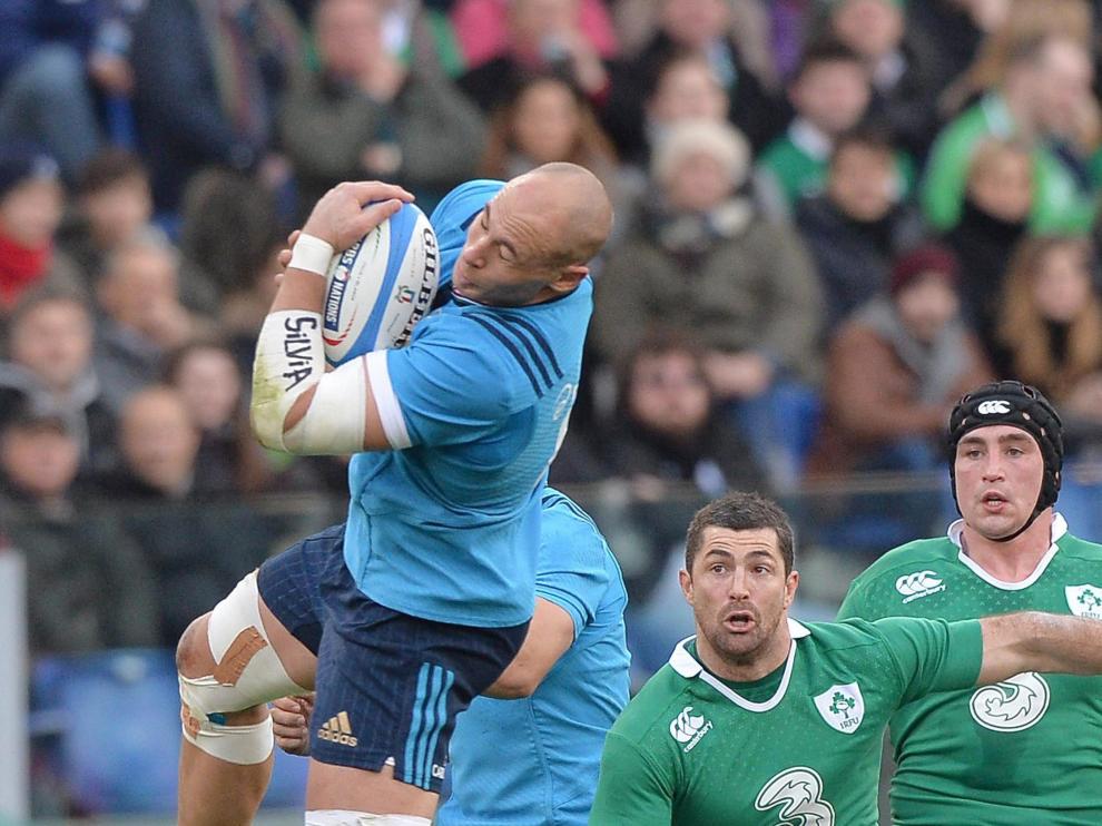 Imagen del partido de Italia contra Irlanda