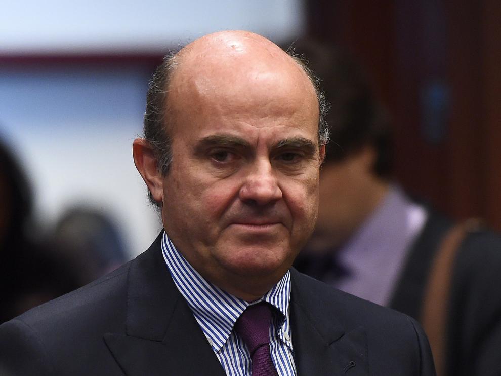 De Guindos en la reunión del Eurogrupo