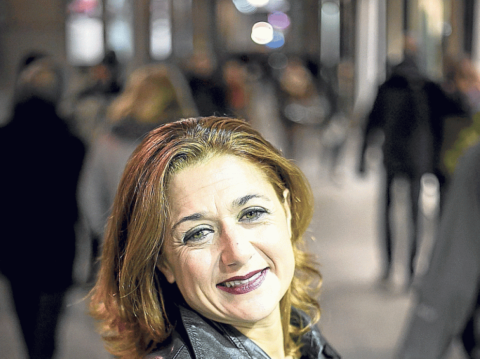 Iborra, fotografiada en su Zaragoza natal