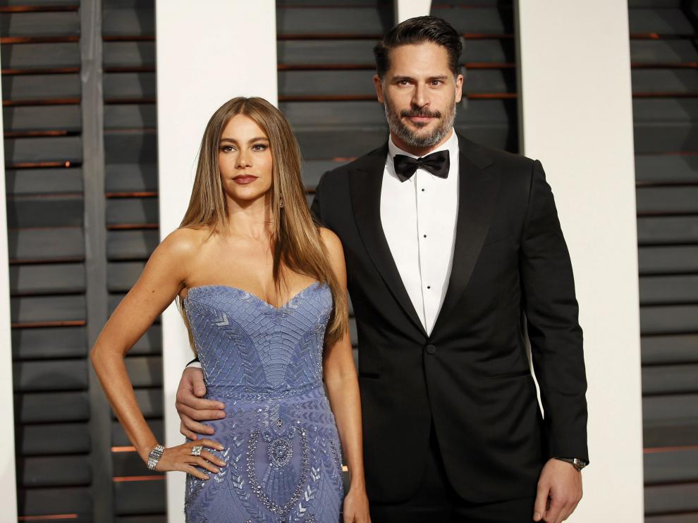 Sofía Vergara y Joe Manganiello, en la ceremonia de los premios Óscar 2015