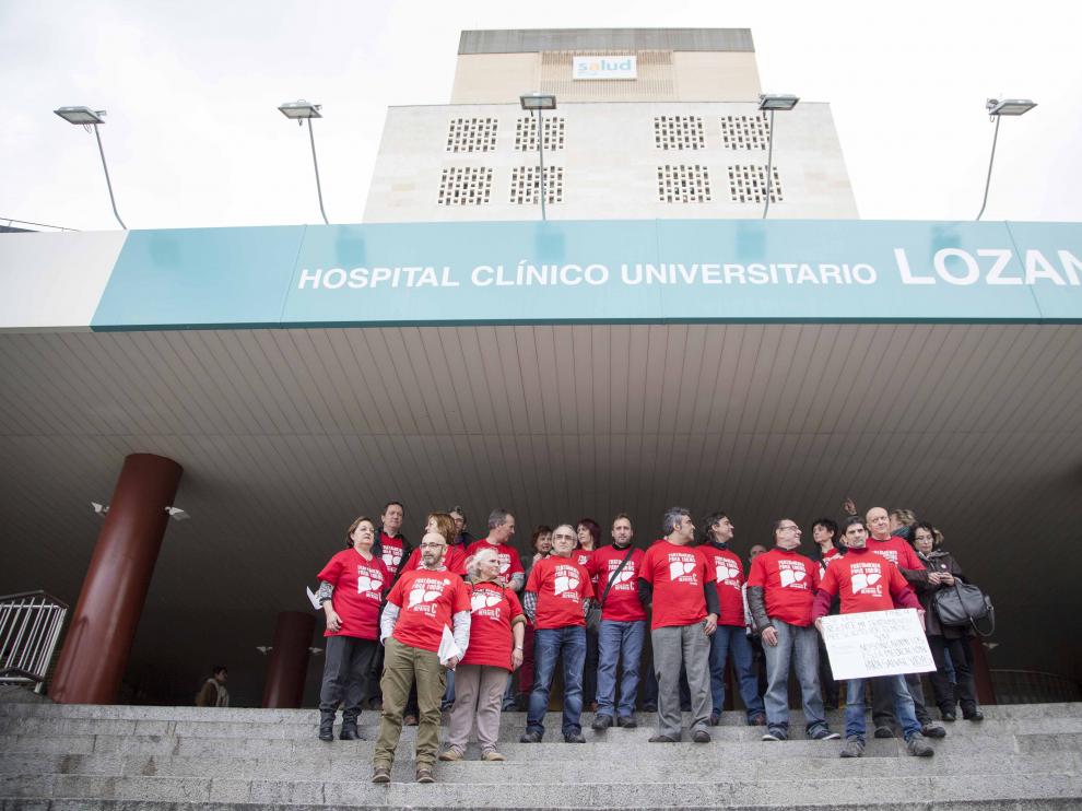 Protesta de los enfermos de hepatitis C