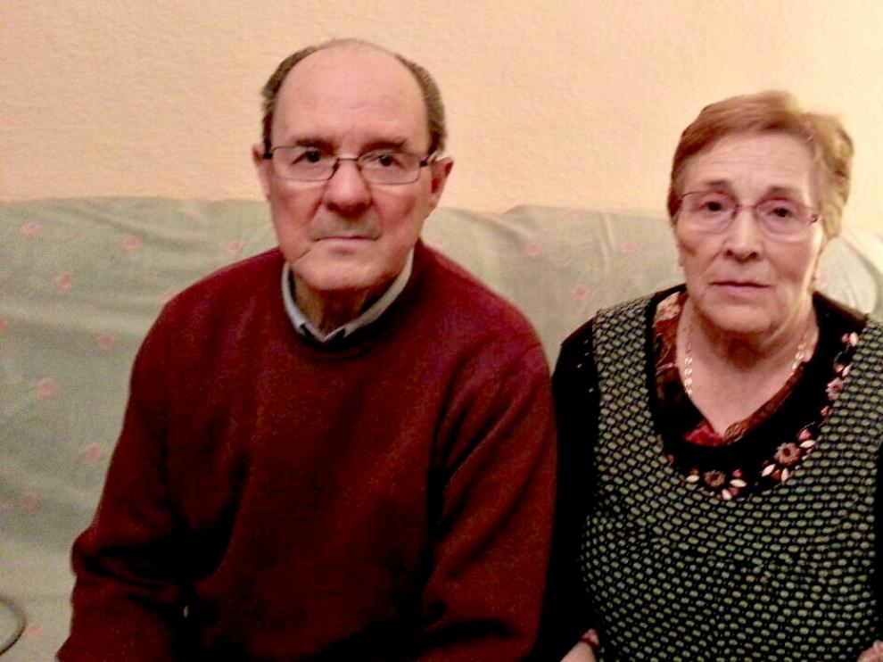 Antonia y Santiago en su casa