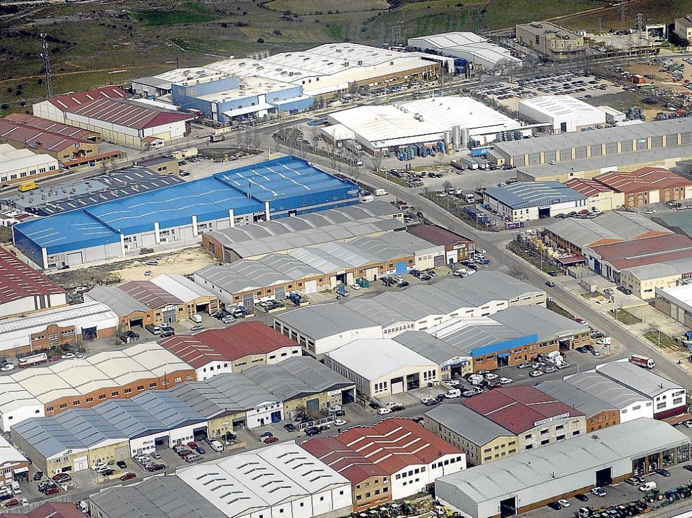 Imagen aérea del polígono de Las Casas, situado en la capital.