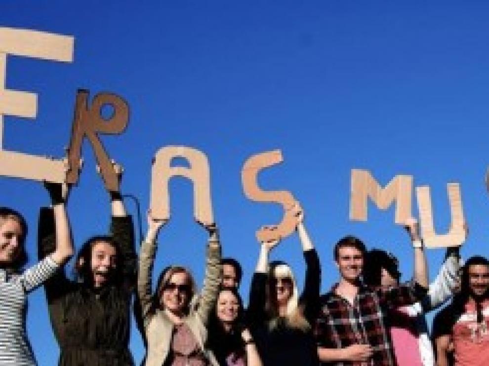 Un grupo de alumnos de Erasmus. En 2017, 797.000 estudiantes participaron en el programa.