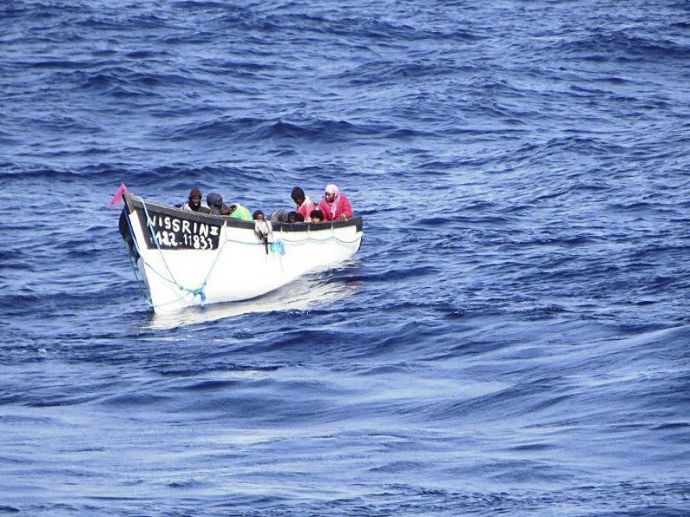 Una de las embarcaciones interceptadas