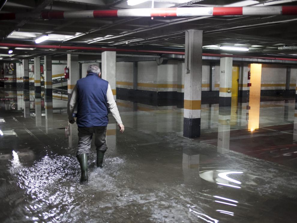 Garaje inundado en Vadorrey