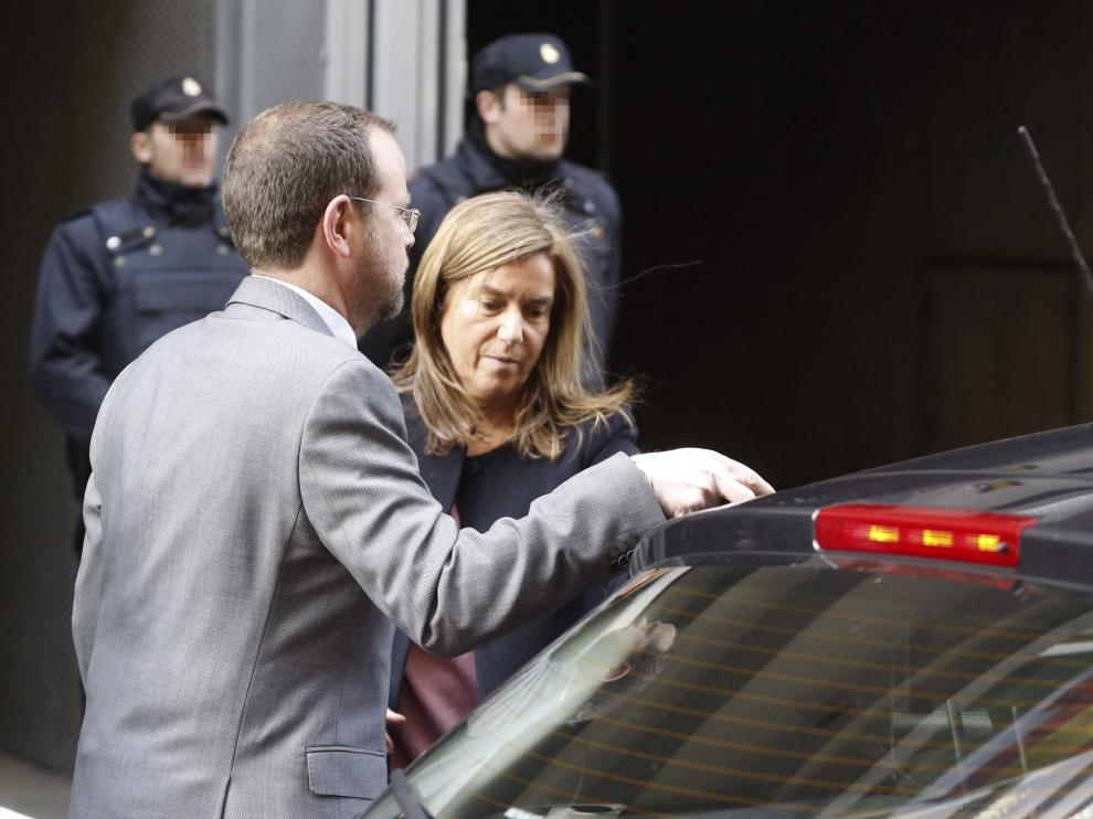Ana Mato, a la salida este viernes de la Audiencia Nacional