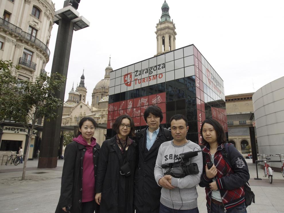 Turistas chinos en Zaragoza