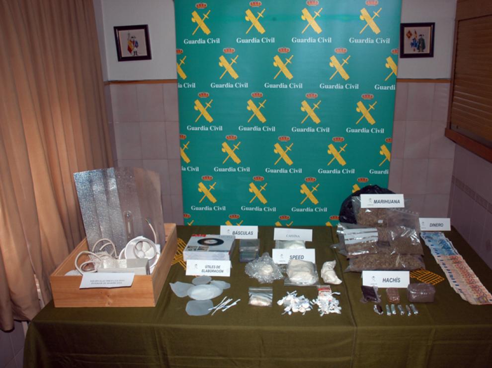 Material intervenido en los registros domiciliaros