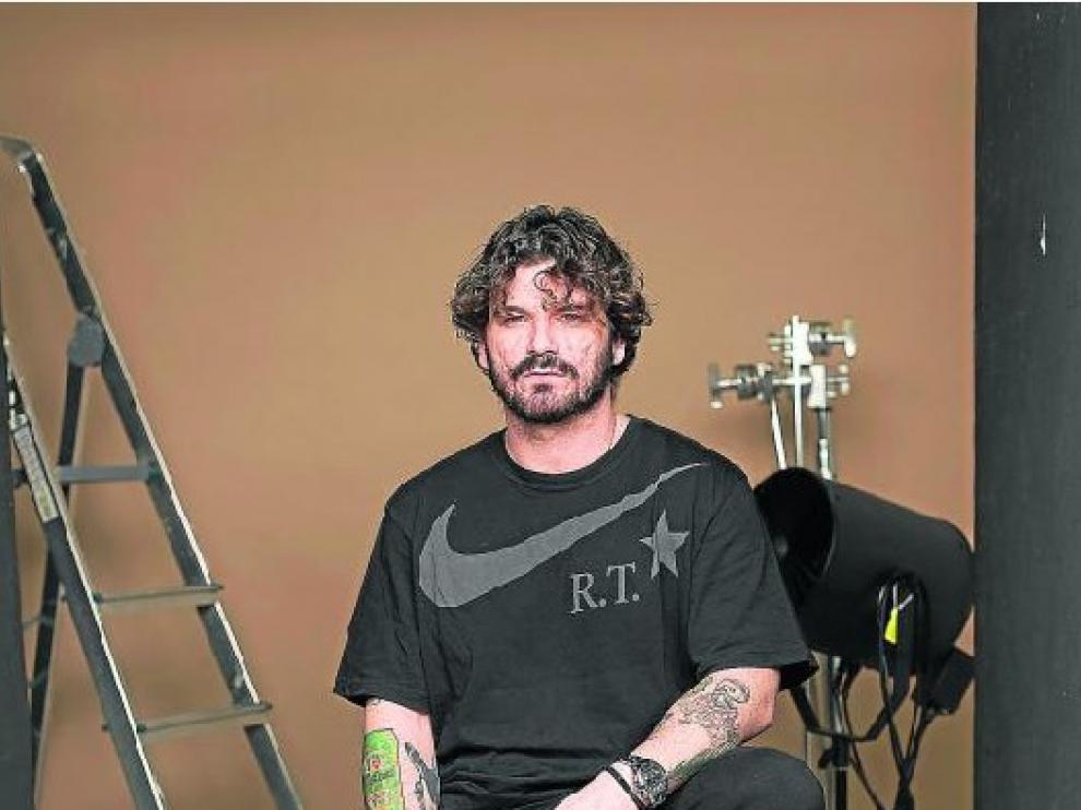 Valero Rioja, en su estudio de fotografía