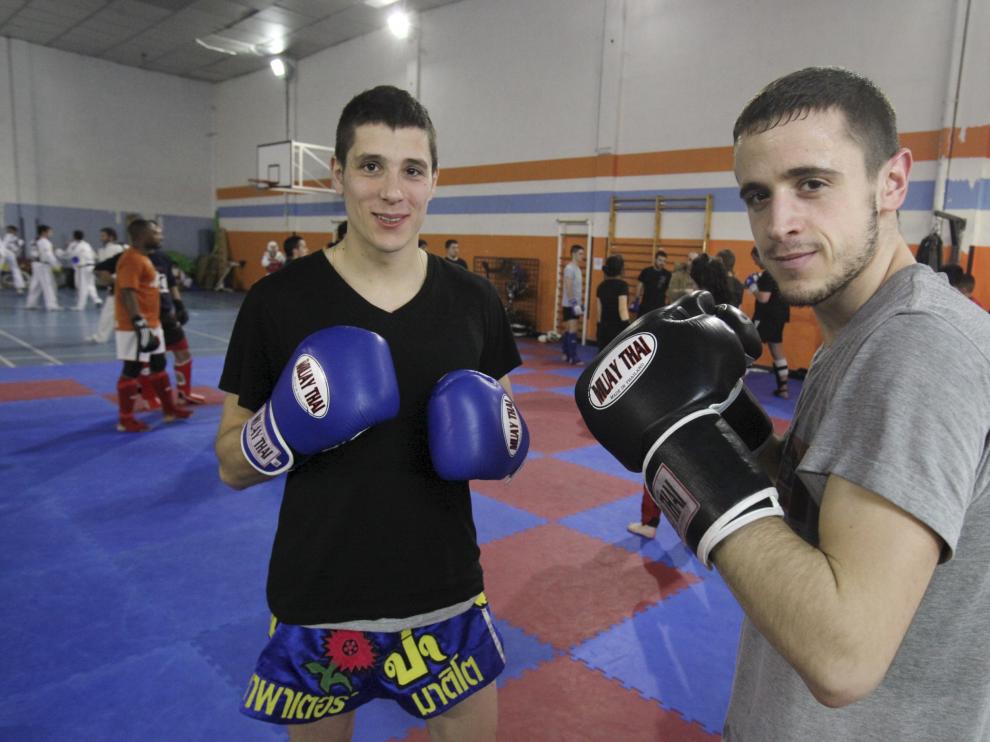 Javier Lapena y Jorge Guzmán, del Club Chap-Ko de Huesca