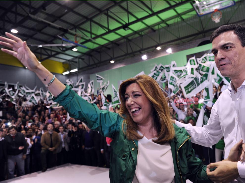 La candidata a la reelección ha vaticinado que este año será bueno para "miles de andaluces".