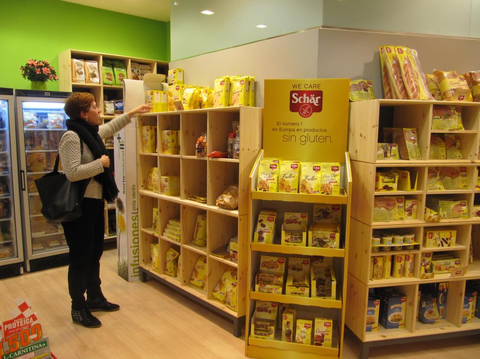 Tienda de alimentos celiacos en Zaragoza.