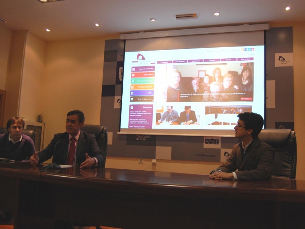 Presentación de la nueva página web de la Diputación de Soria