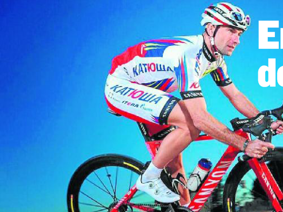 Ángel Vicioso defiende los colores del Katusha ruso desde 2012.