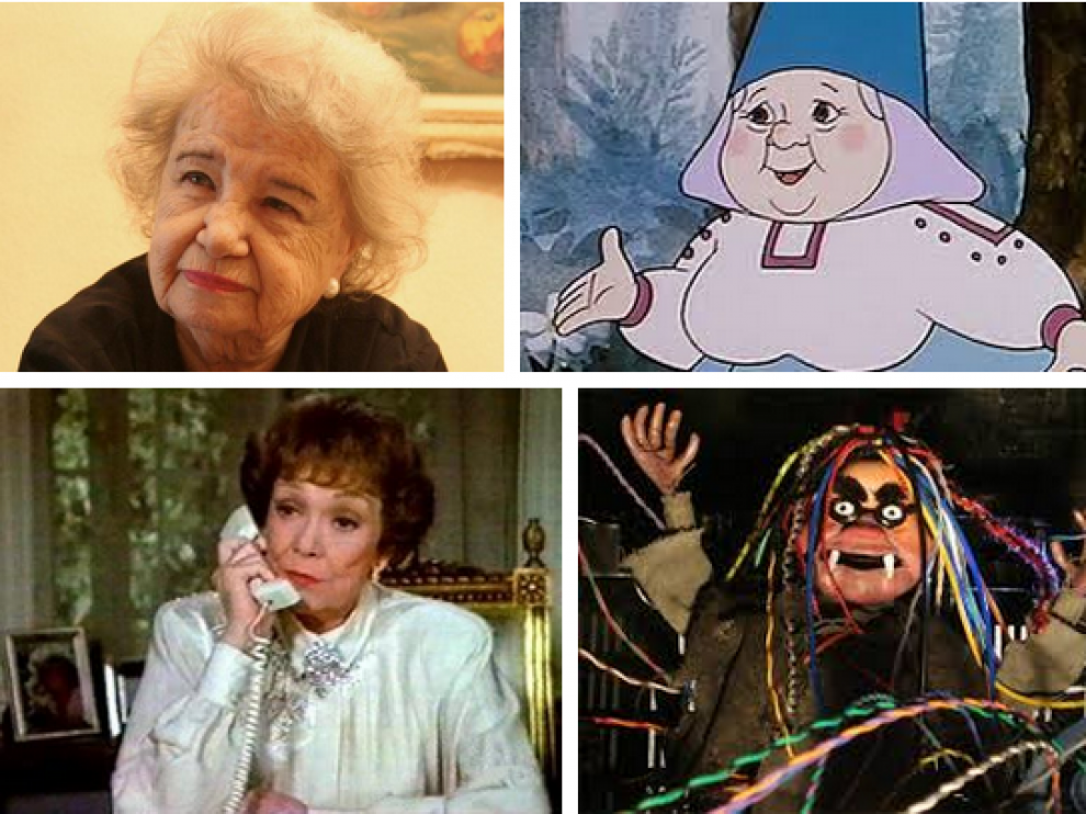 Matilde Conesa y algunos de sus personajes