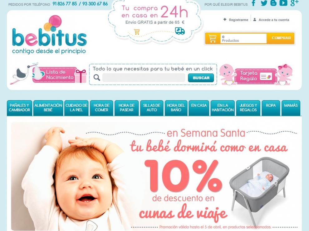 Venta ilegal de fármacos a través de la página web www.bebitus.com, denunciada por el Colegio de Farmacéuticos de Zaragoza.