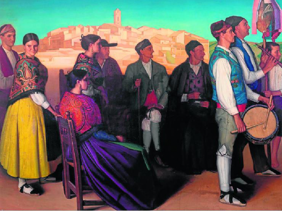 'Ya llega el vencedor' (1919), un impresionante lienzo de Julio García Condoy, "uno de los grandes cuadros de la exposición".