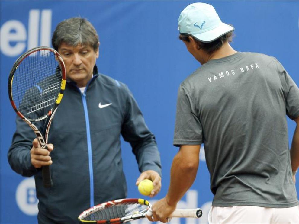 Toni Nadal entrena a su sobrino (Archivo)