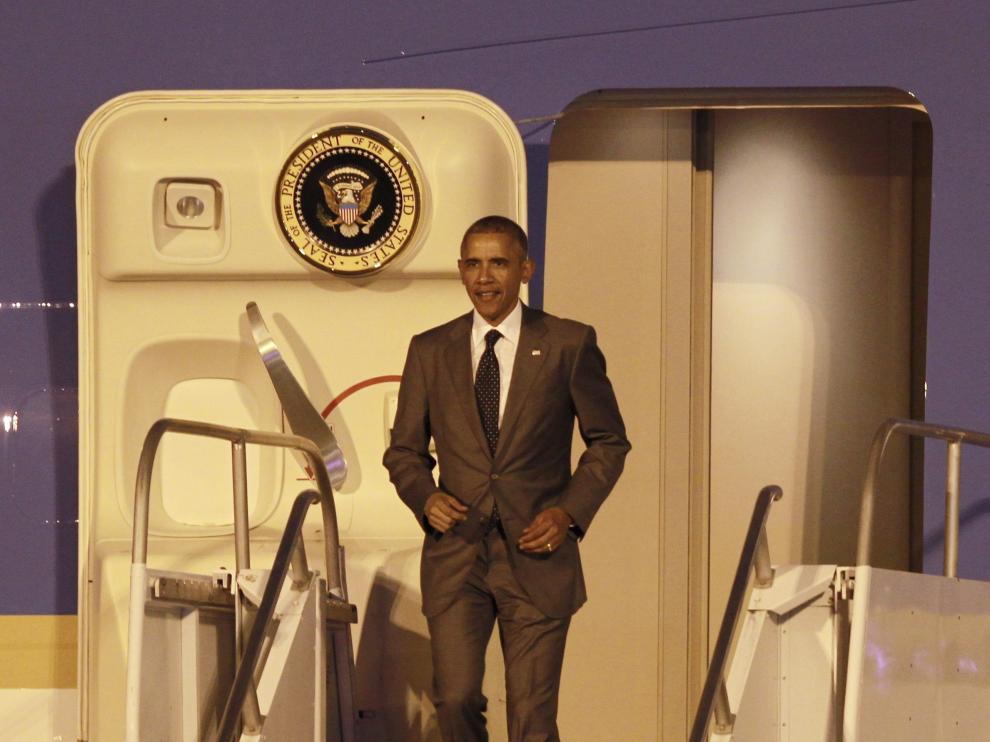 Obama llega a Panamá para la Cumbre de las Américas