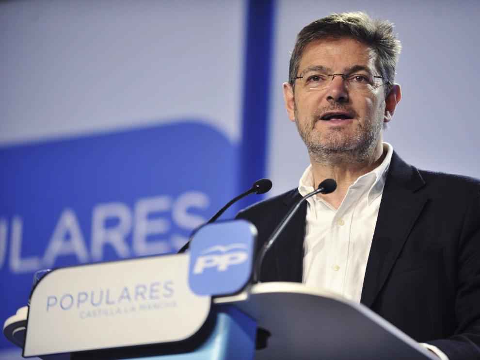 Rafael Catalá en una imagen de este domingo