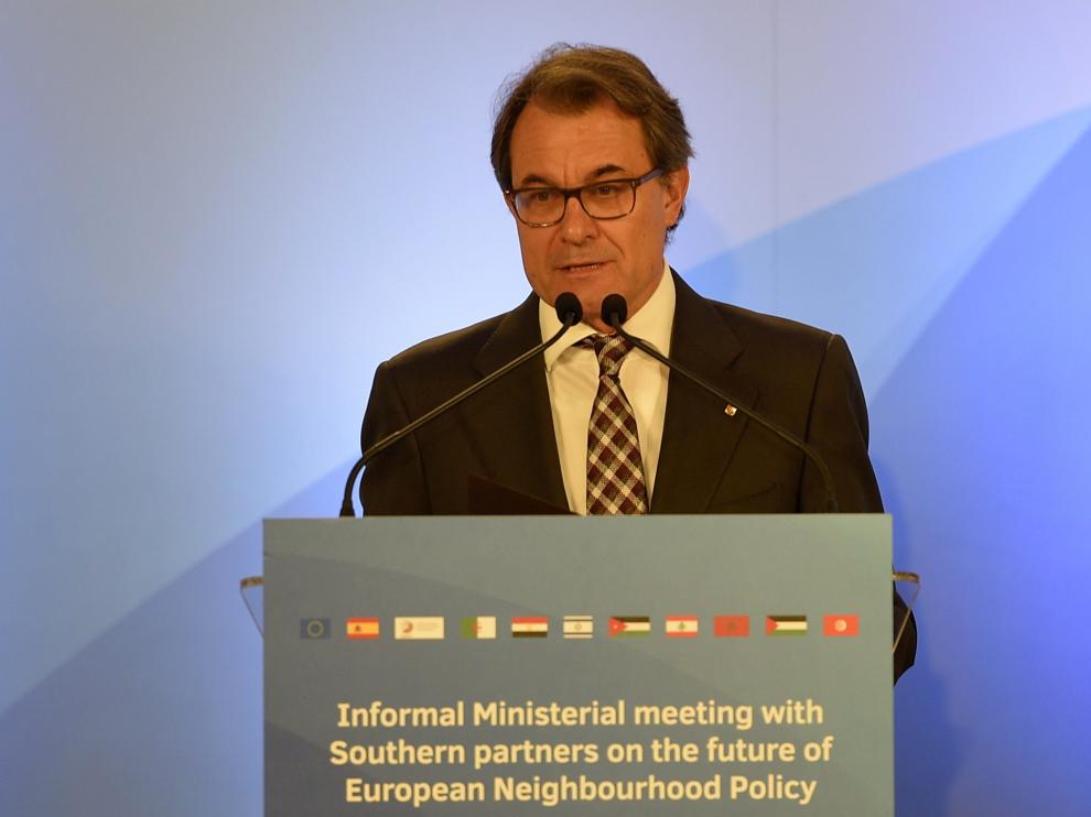 Mas interviene en la conferencia ministerial.