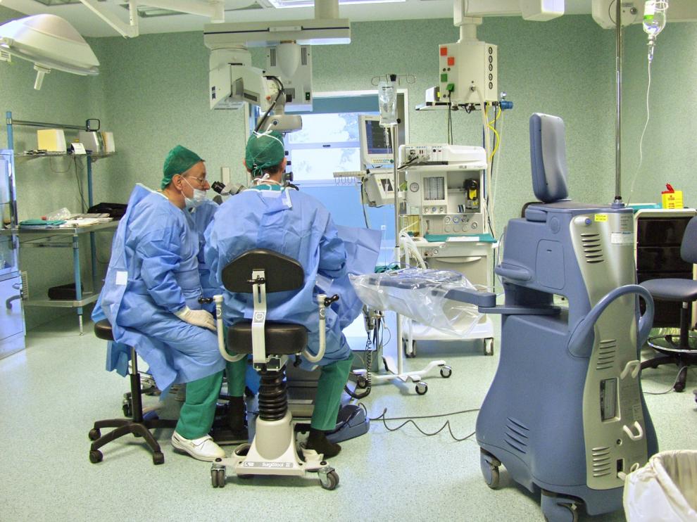 Quirófano de un hospital aragonés.