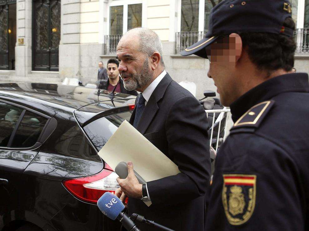 El expresidente de la Junta de Andalucía Manuel Chaves a las puertas del TS.