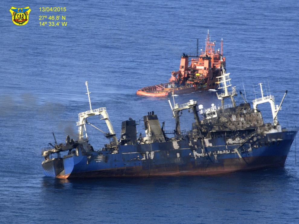 El pesquero con bandera rusa 'Oleg Naydenov'