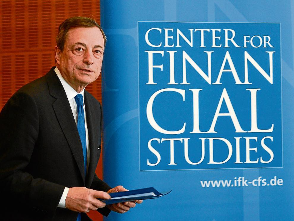 Mario Draghi, el pasado miércoles en Francfort (Alemania) donde impartió una conferencia.