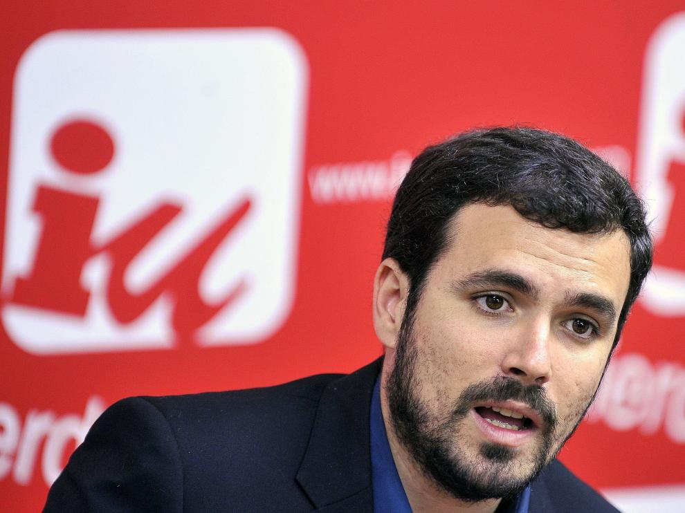 El candidato de IU a la Presidencia del Gobierno, Alberto Garzón