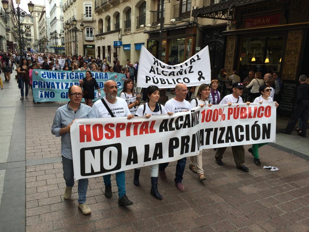 Movilización contra el área única sanitaria