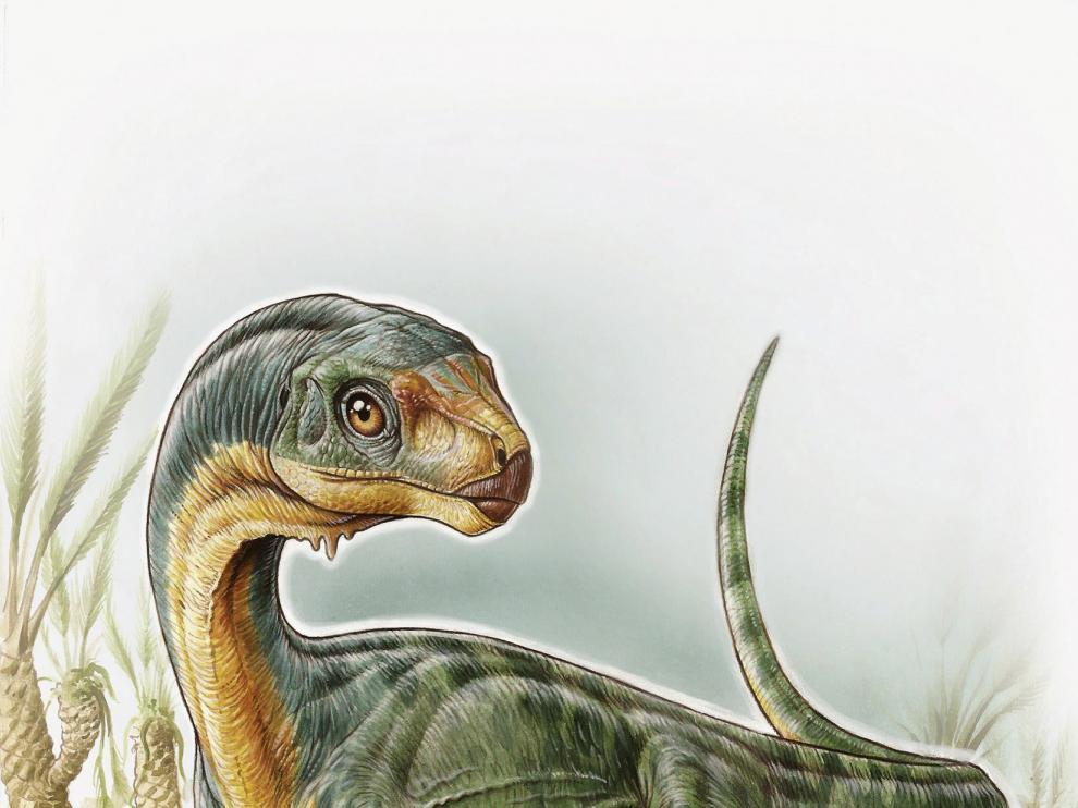 Recreación del 'Chilesaurus diegosuarezi'