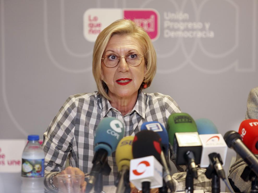 La portavoz de UPyD, Rosa Díez.