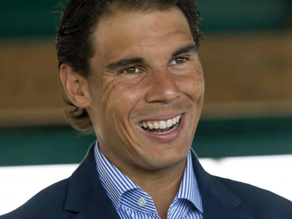 El tenista Rafael Nadal durante una rueda de prensa.