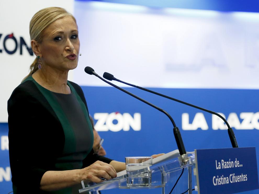Cifuentes el pasado lunes. (Archivo)