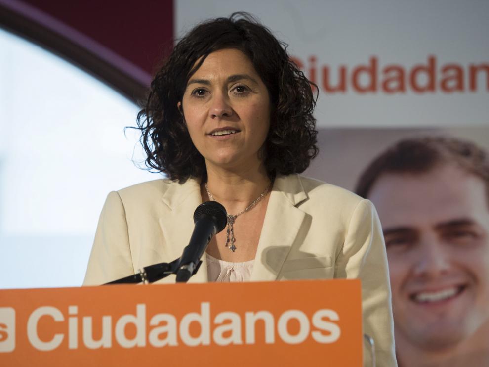 La candidata de Ciudadanos a la Presidencia del Gobierno de Aragón, Susana Gaspar