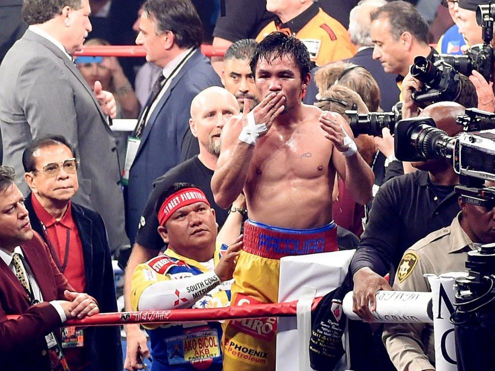 Pacquiao, tras un combate