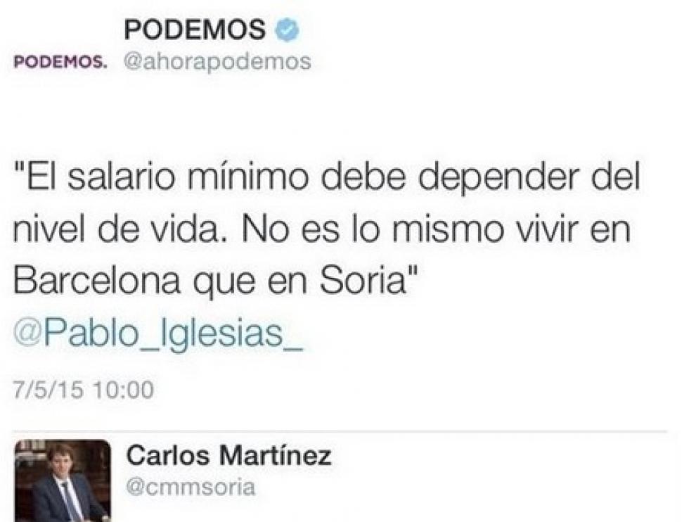 "No nos jodas Pablo Iglesias", contestó el alcalde de Soria al líder de Podemos