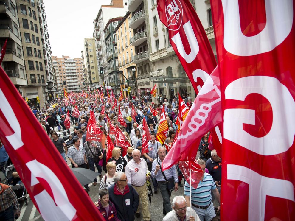 Imagen de una manifestación del 1º de mayo.