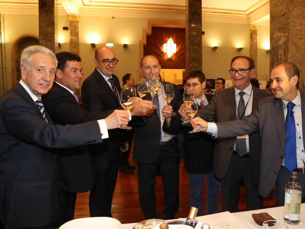 Inauguración de la XI Muestras de Garnachas de Campo de Borja, en Zaragoza.