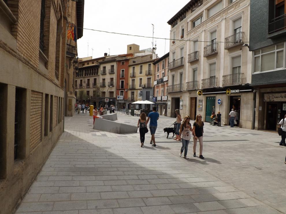 Calle del Coso Alto peatonalizado.