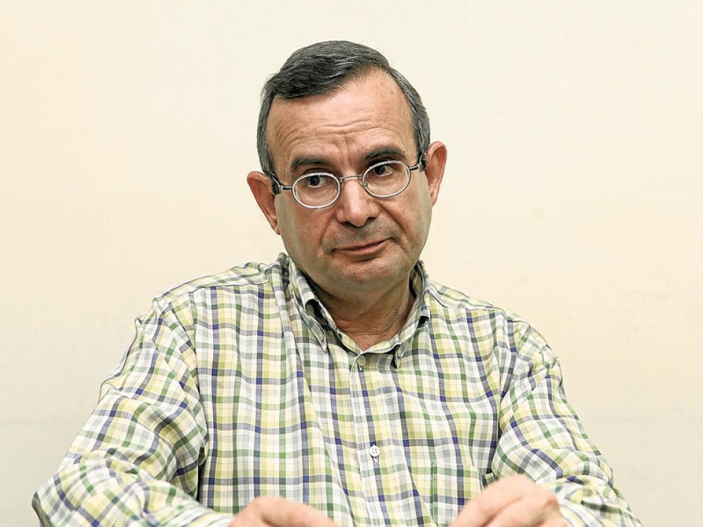 Jesús de Lózar, en un momento de la entrevista.