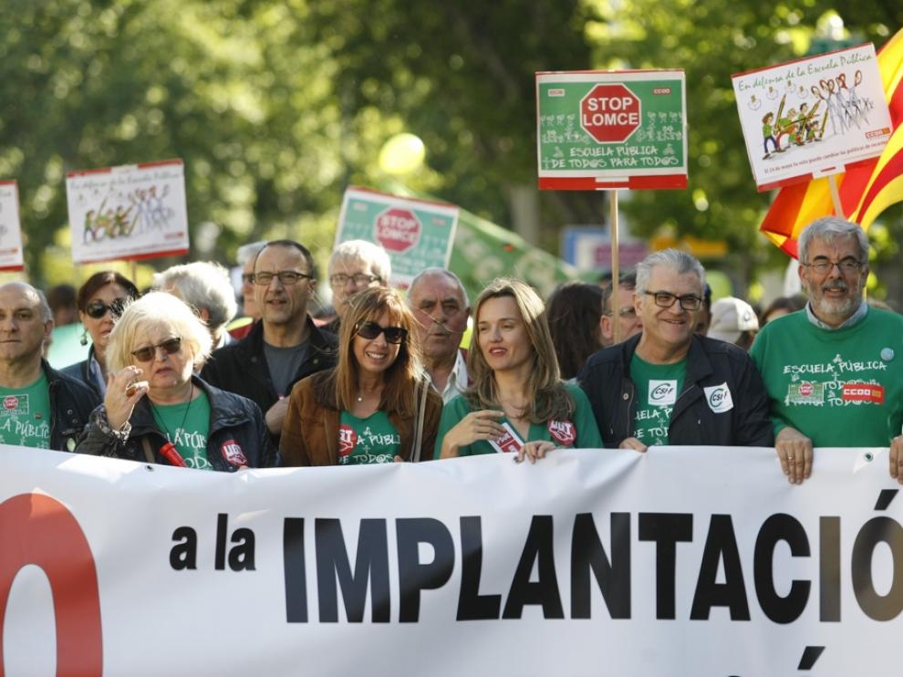 Manifestación contra la LOMCE