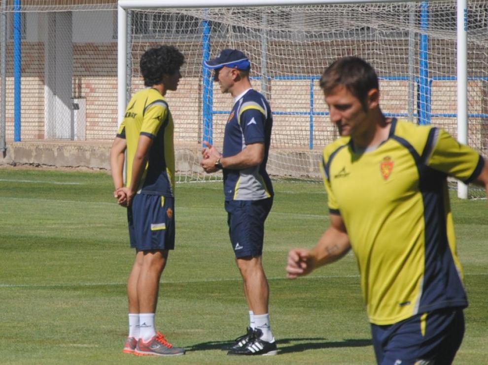 Entrenamiento del Real Zaragoza este lunes