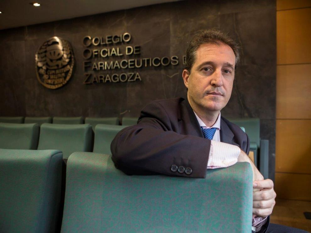Ramón Jordán, presiden del Colegio Oficial de Farmacéuticos de Zaragoza.