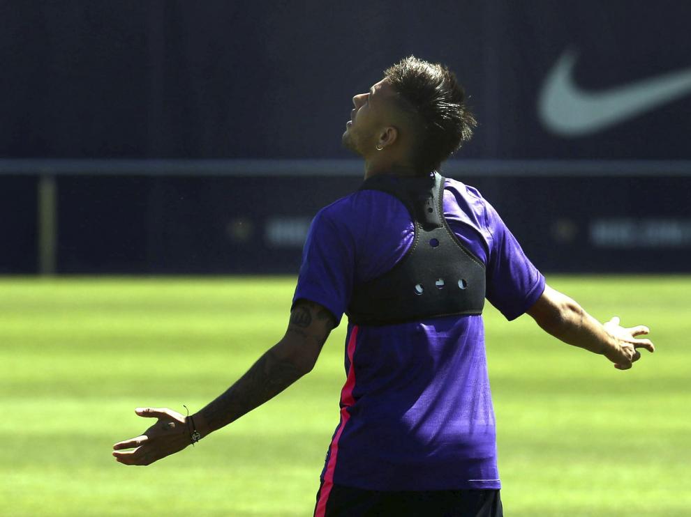El delantero brasileño del FC Barcelona, Neymar Jr.