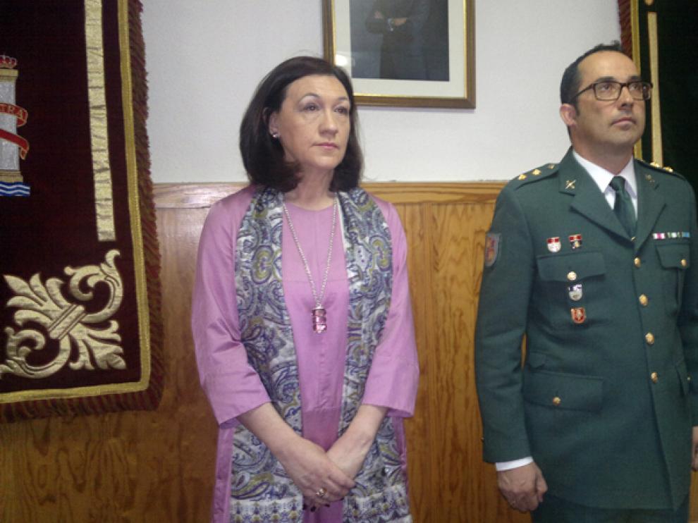 La subdelegada del Gobierno en la provincia, María José Heredia, ha asistido a la celebración del aniversario de la fundación de la Guardia Civil.
